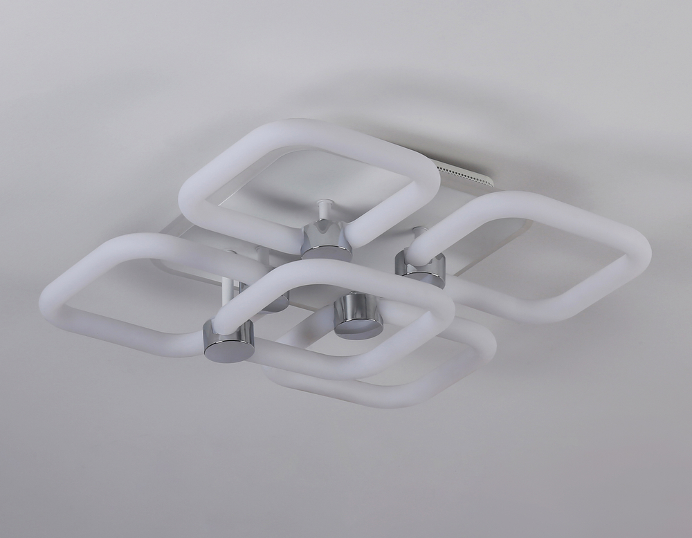 Светильник светодиодный потолочный FA3861/4+1 WH белый 70W 3000K-6400K+RGB 400*400*115 (ПДУ РАДИО 2.4G)