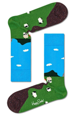 Носки унисекс Little House On The Moorland Sock (Размер: 25) (Цвет: голубой с зеленым)