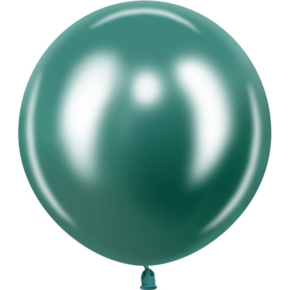 Шар (36&#39;&#39;/91 см) Хром, Зеленый, 1 шт.