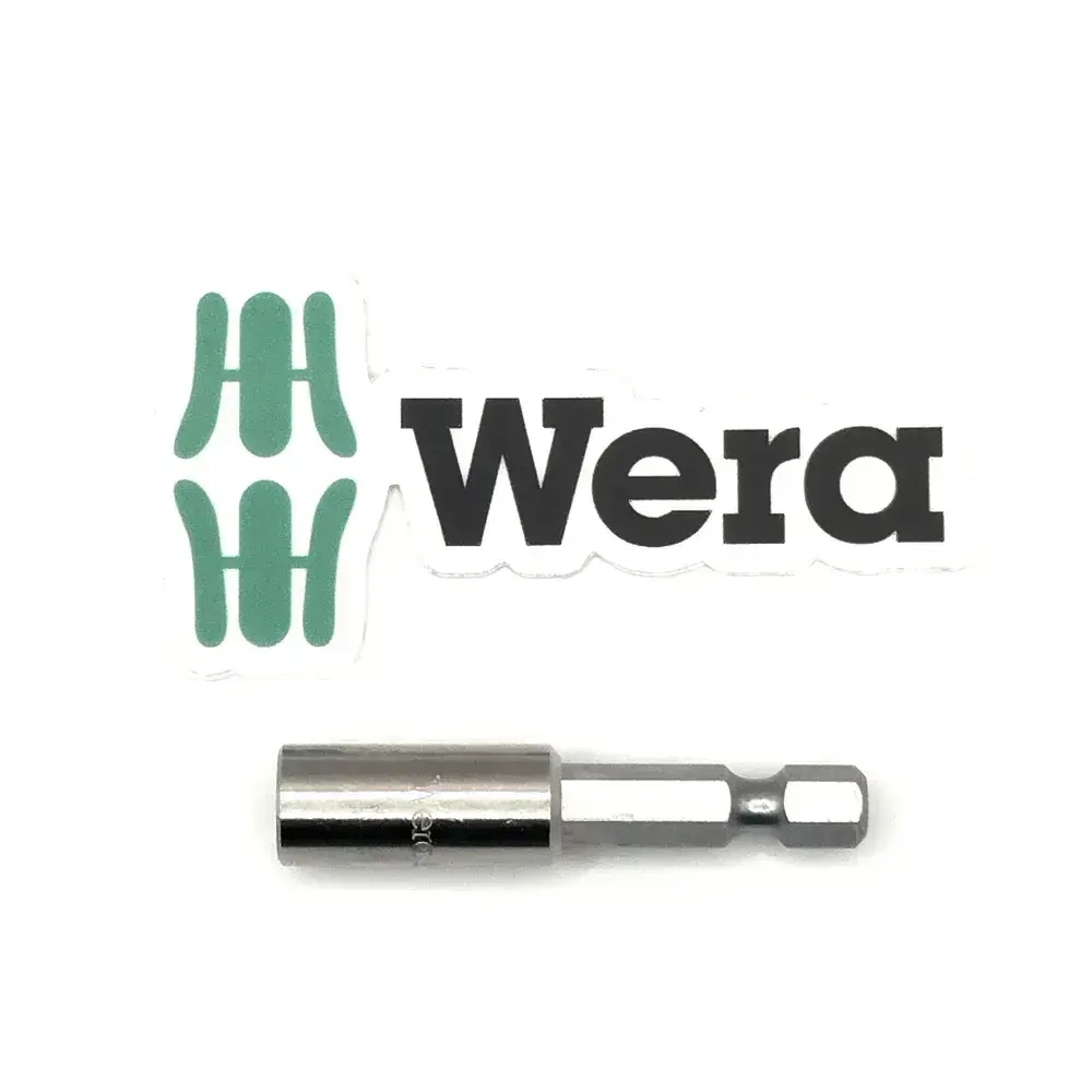 Битодержатель магнитный WERA 893/4/1 K, 50 мм (134480) (Оснастка для шуруповерта с мощным магнитом ) Адаптер для бит