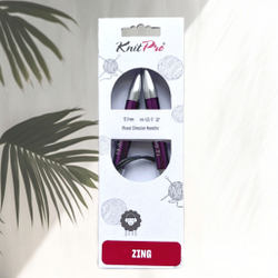 Спицы круговые Zing, 8мм/80см, KnitPro,(47136)