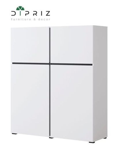 Комод высокий Лайн 4дв Н1390х1194х400