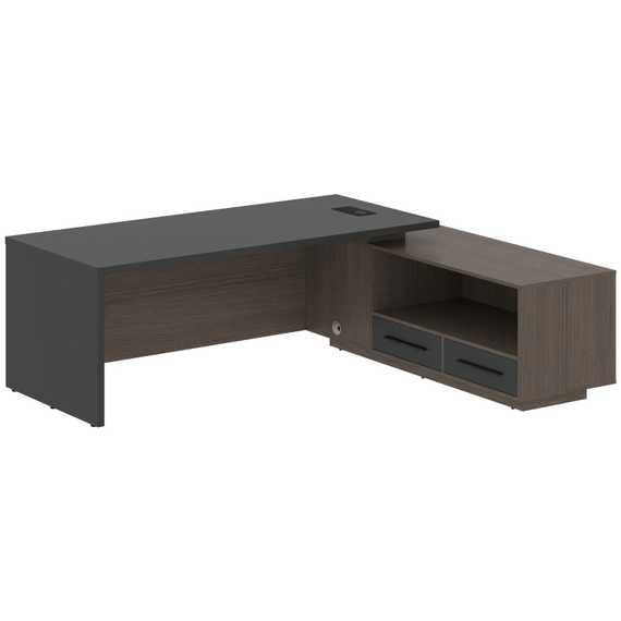 Стол руководителя с тумбой VCT 2319(R)  2300х1900х750 VELION