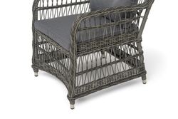 "Цесена" кресло плетеное из искусственного ротанга, цвет графит