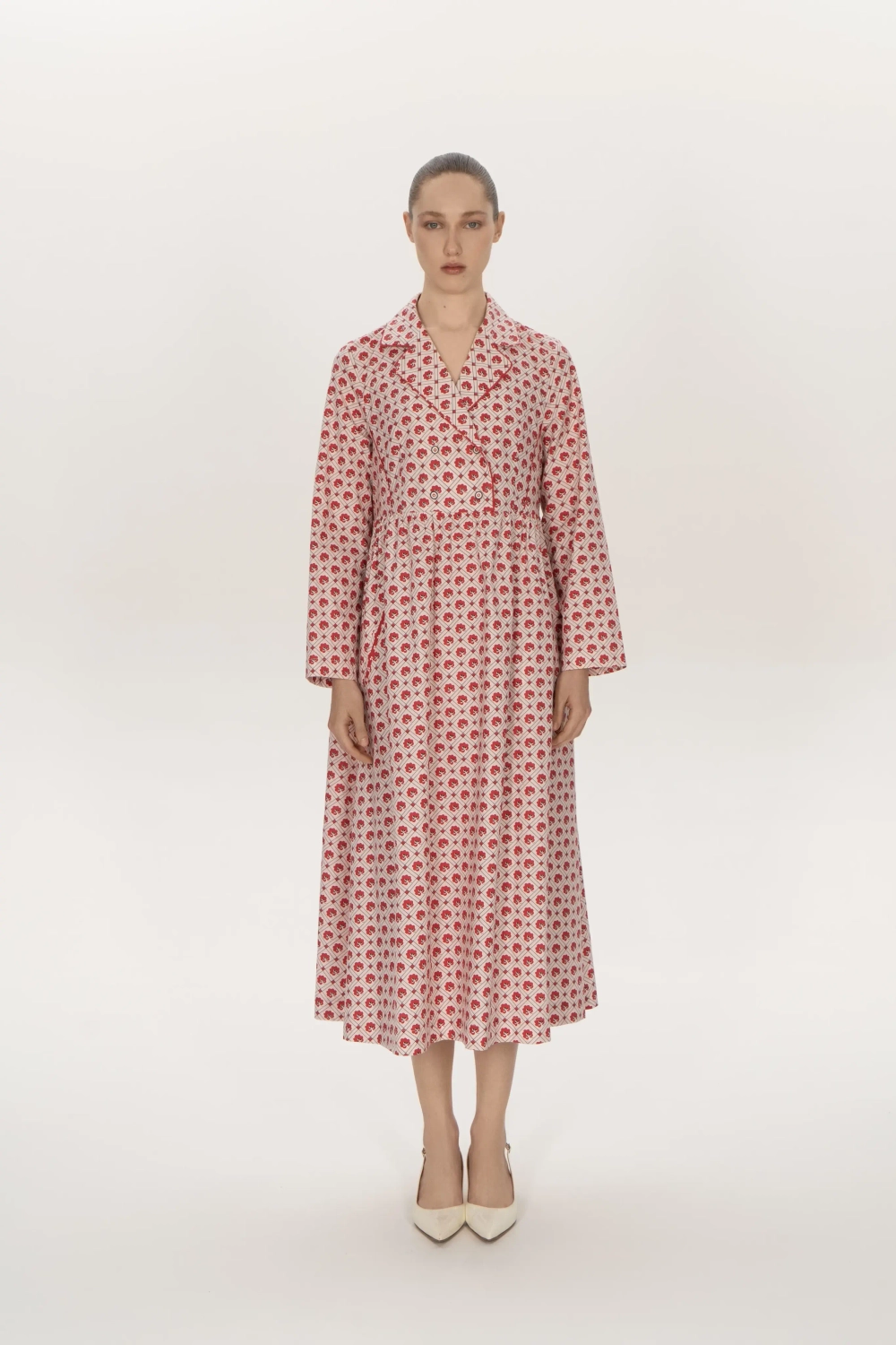 Платье «Узоры 2», красный