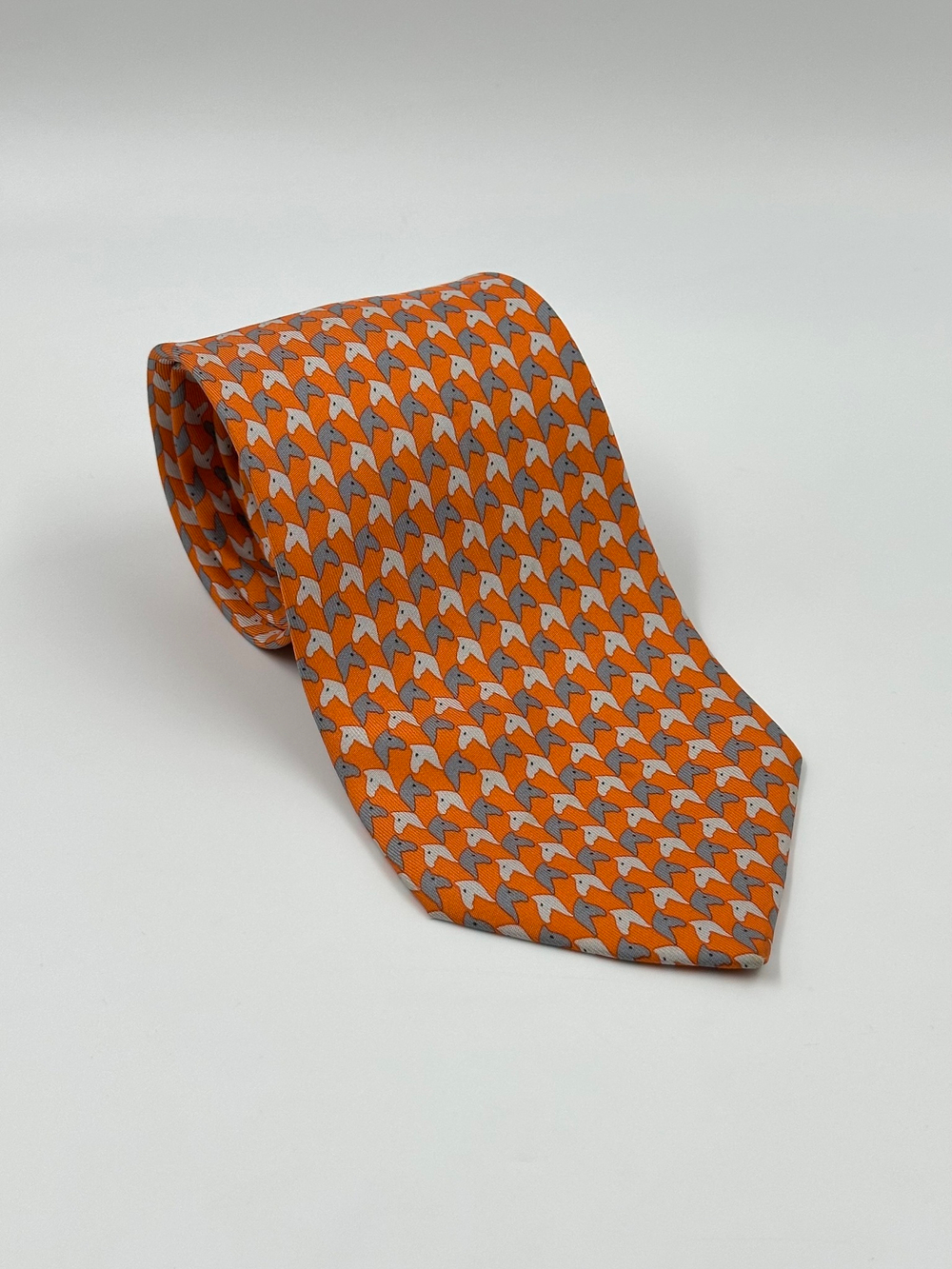 Галстук оранжевый Hermes