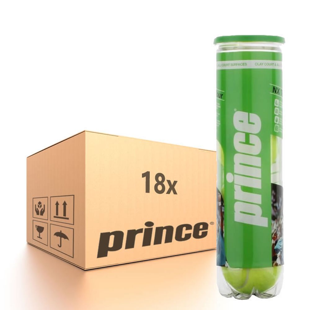 Упаковка теннисных мячей Prince NX Tour Pro - 18 x 4B