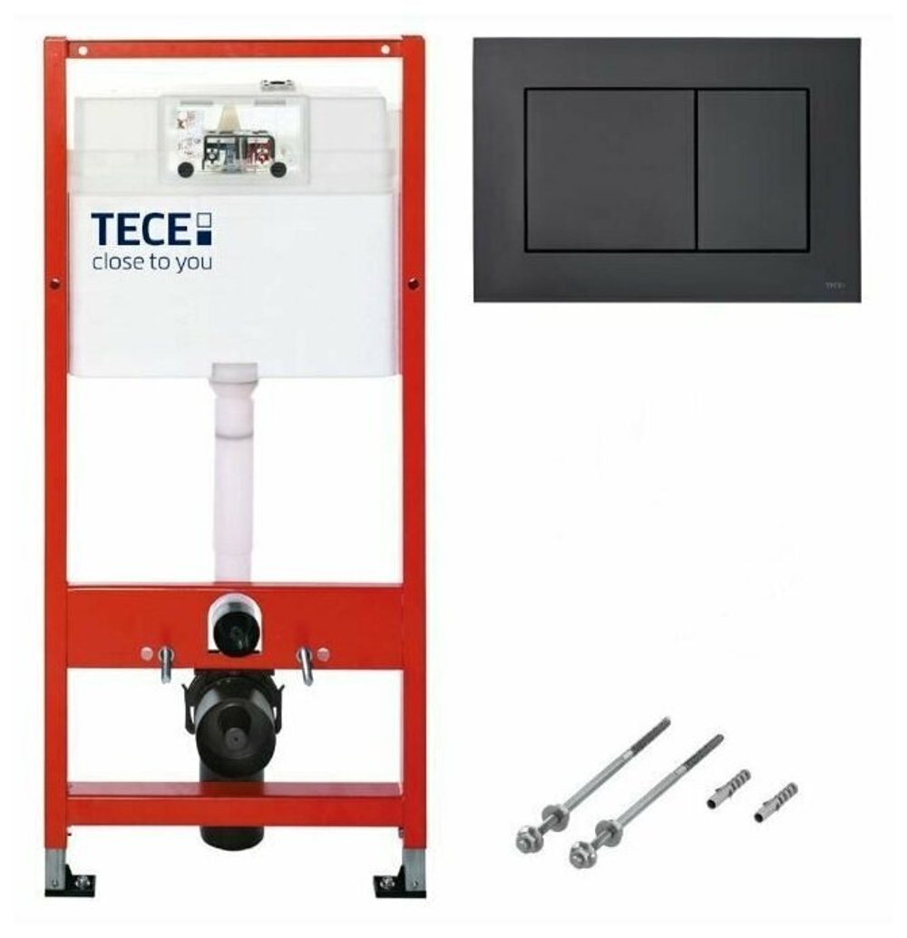 Инсталляция TECE TECEbase для подвесного унитаза с клавишей черный матовый K440407