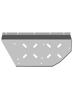Защита бака (с креп.) для ROX 1 (2024-н.в.) 1.5 бензин AT (алюминий, 3 мм)  NLZ.117.01.630A