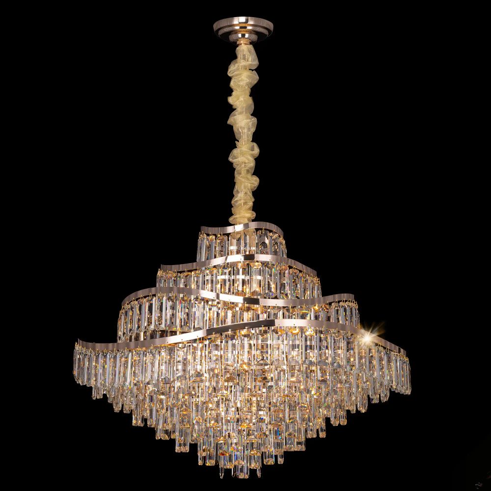 Citilux NAIAD CL315192 Люстра хрустальная подвесная Золото