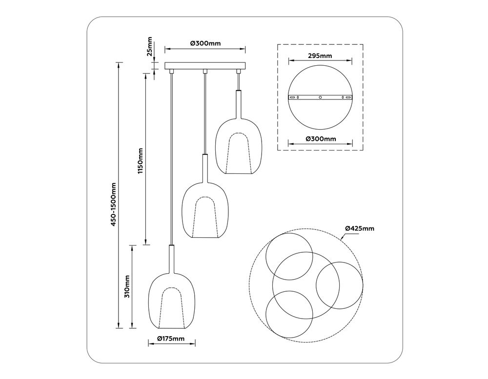 Ambrella Подвесной светильник Modern LH11156