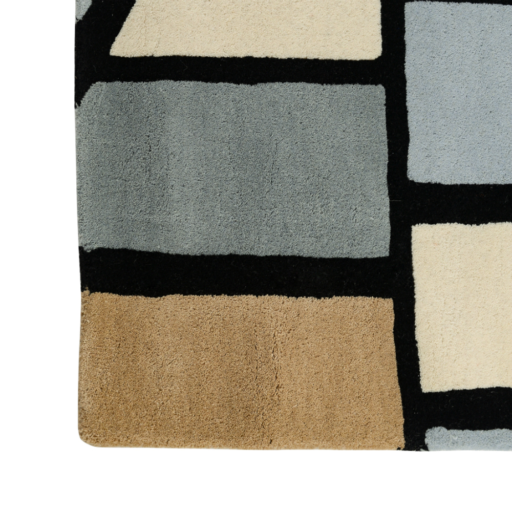 Ковер шерстяной ручной работы с принтом "Гармония тайги", 200х280 см