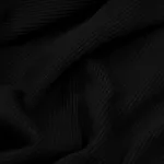 Топ One Two Ribbed Crop черный