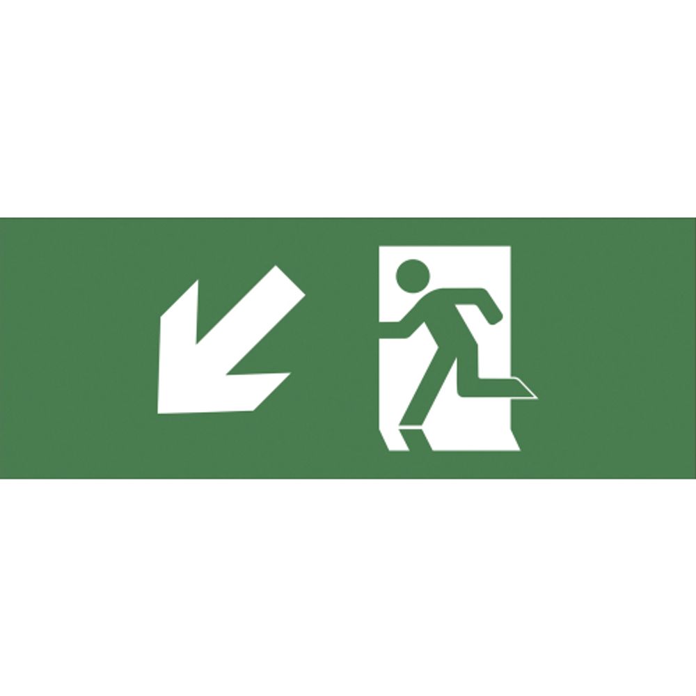 Самоклеящаяся этикетка ЭРА INFO-DBA-007 200х60мм Фигура/стрелка вверх влево DBA | Наклейки для светильников (знаки безопасности)