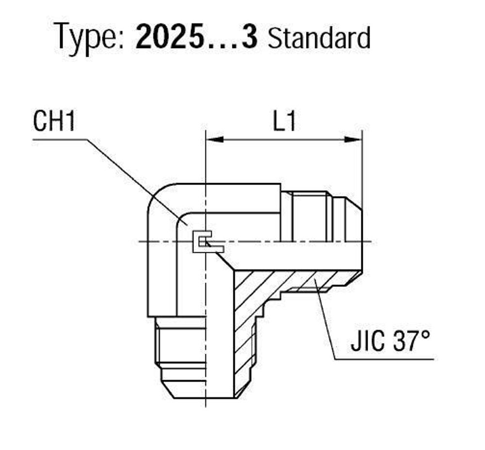 Соединение P90 JIC 7/16&quot;