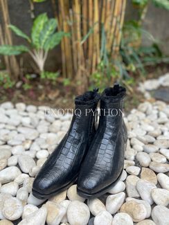 Полусапожки из натуральной кожи крокодила SH-174