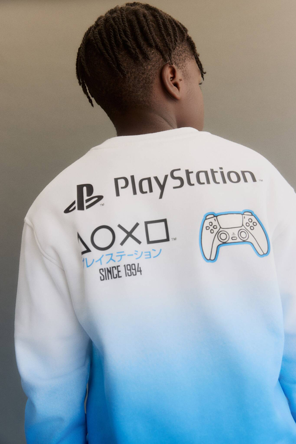 H&M Толстовка с принтом, синий