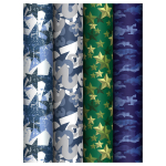 Упаковочная бумага глянц. 70*100см в ассорт "Military"(MESHU)