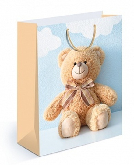 Пакет подарочный Плюшевый мишка 32*26*13 см.