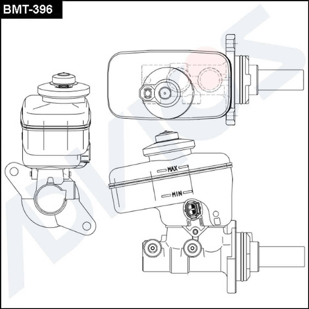 Главный тормозной цилиндр BMT396