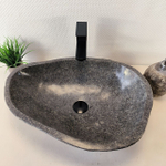 Раковина из речного камня RS-66027 57х42х15 из натурального камня