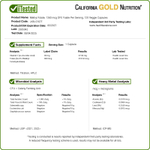California Gold Nutrition, метилфолат и витамин C, 120 растительных капсул