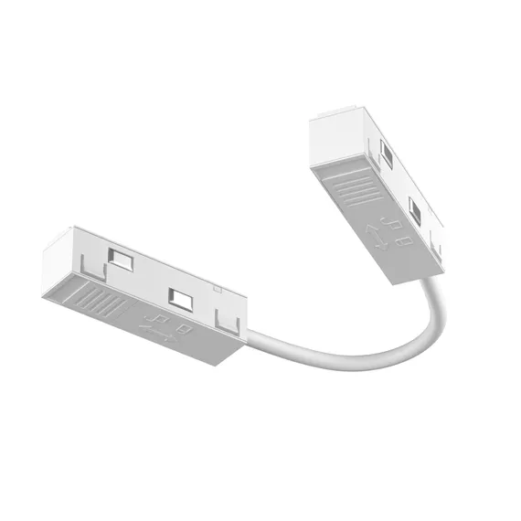 Коннектор питания угловой гибкий 15см Exility белый Technical tra034cpc-42w-15-1