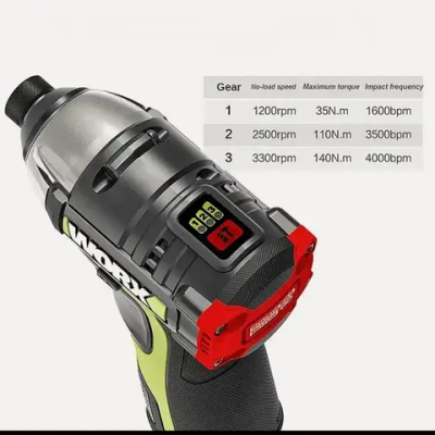 Шуруповерт, 12 В, 140 Нм, 2 АКБ