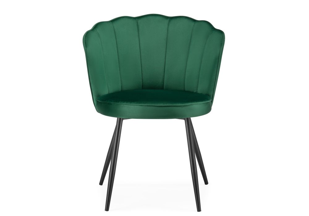 Стул на металлокаркасе Coral green / black