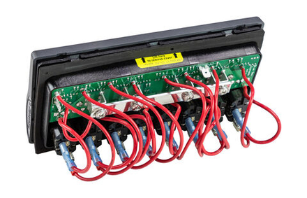 Панель бортового питания 8 переключателей, с предохранителями