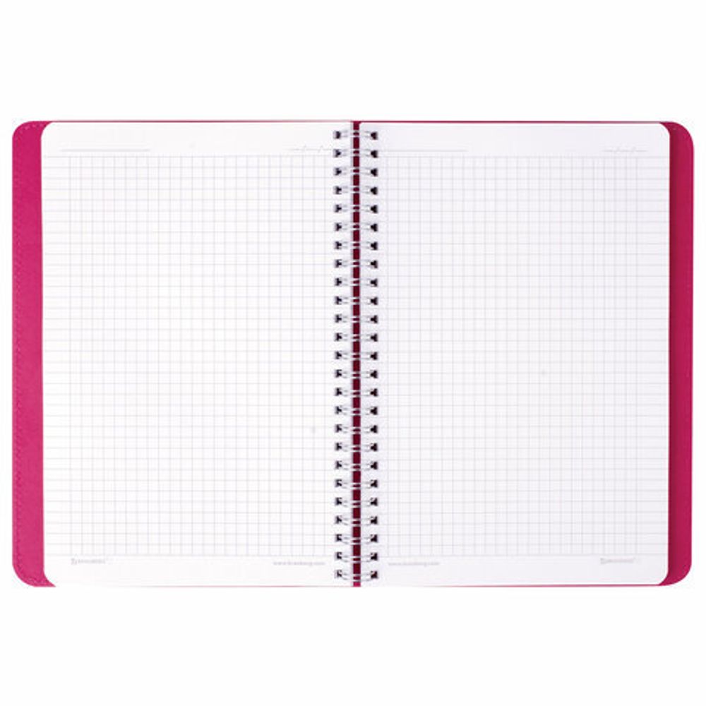 Тетрадь А5 (148x218 мм), BRAUBERG "Office PRO", гибкая, под кожу, гребень, 80 л., красная, 111042