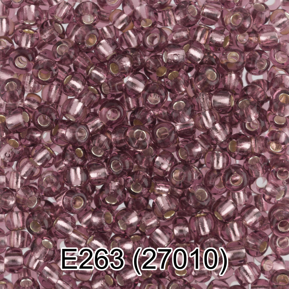 Бисер Чехия "GAMMA" круглый 5 10/0 2.3 мм E263 св.сиреневый ( 27010 )
