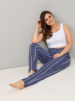 Брюки Б-18/джинсрогожка-оргамент