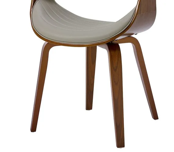 Стул Curv 2, серая экокожа