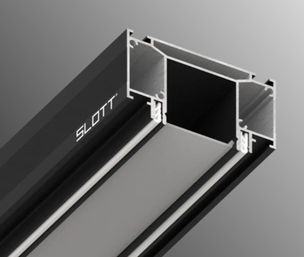 Линия SLOTT SLIM LINE черный, пог. м.