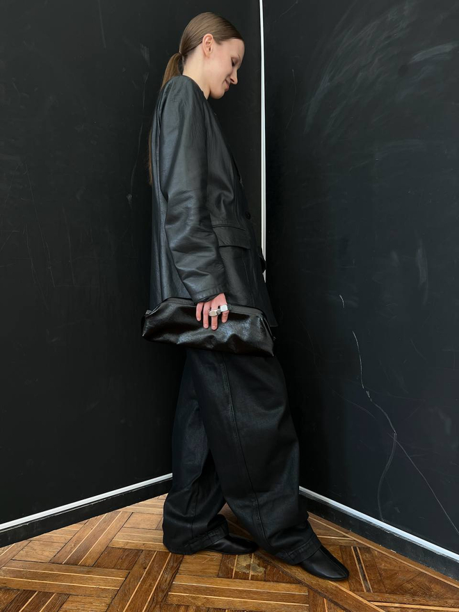 Сумка Эклер черный глянец