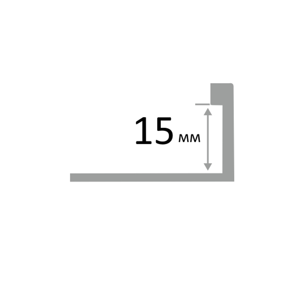 ЛП 15мм "PW" 2,5м Полир. Г-об. латунь