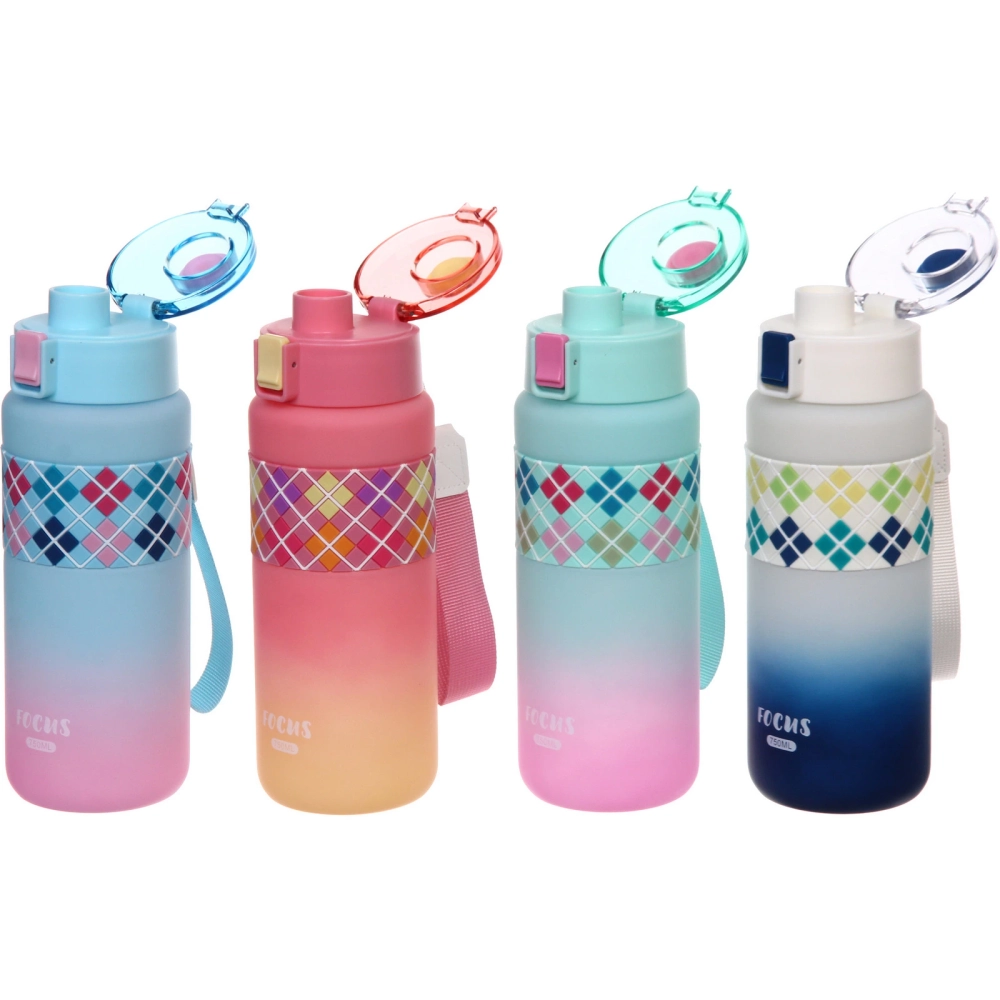 Бутылка питьевая пластиковая 750мл «Настроение», микс цветов