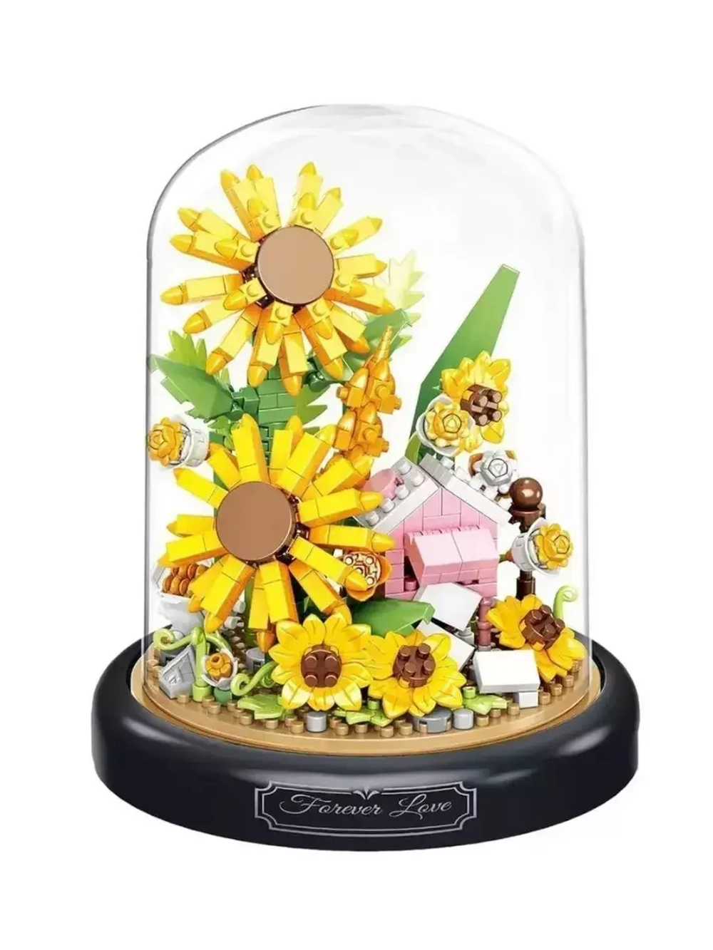 Конструктор Цветы Подсолнухи в колбе 577 деталей