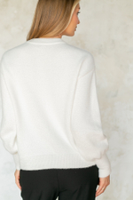 Теплый джемпер с пышным рукавом Тамбовчанка