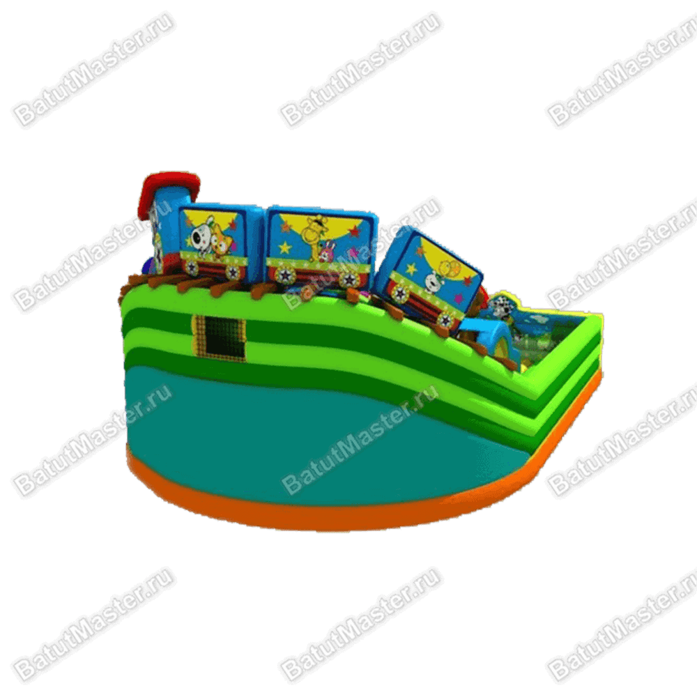 Надувной батут "Паровозик"