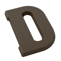 Форма для шоколадных фигур "Буквы" - D (275*135мм)