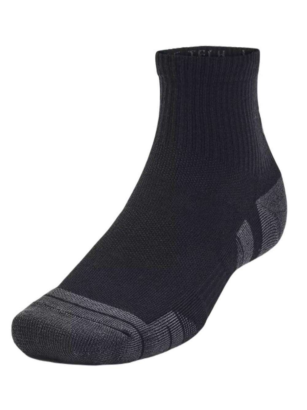 Теннисные носки Under Armour Performance Tech Quarter Socks 3-Pack - черный