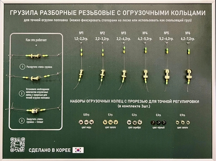 Стенд грузила разборные 300х400мм