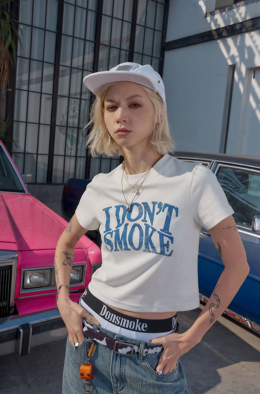 Кроп-топ DONSMOKE "Basic Logo" Cropped Tee