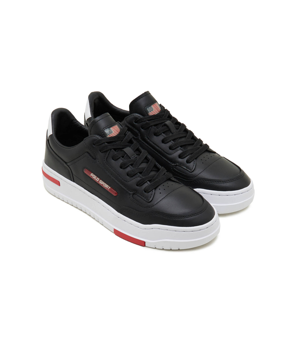 Кожаные кроссовки ps 300 POLO RALPH LAUREN - черный(809931902)