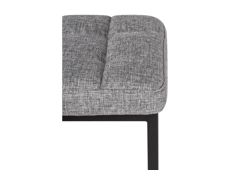 Табурет Байя рогожка графит / черный матовый