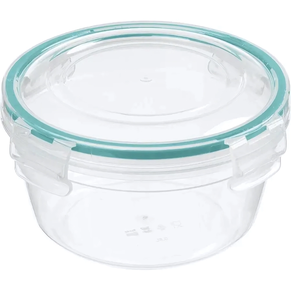 Контейнер для продуктов герметичный круглый 0,5л с замками (бесцветный)