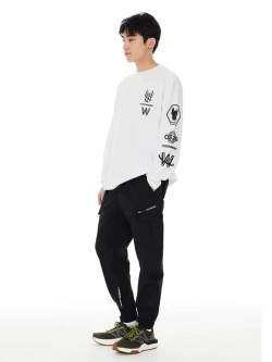 Брюки джогеры в стиле карго нейлоновые