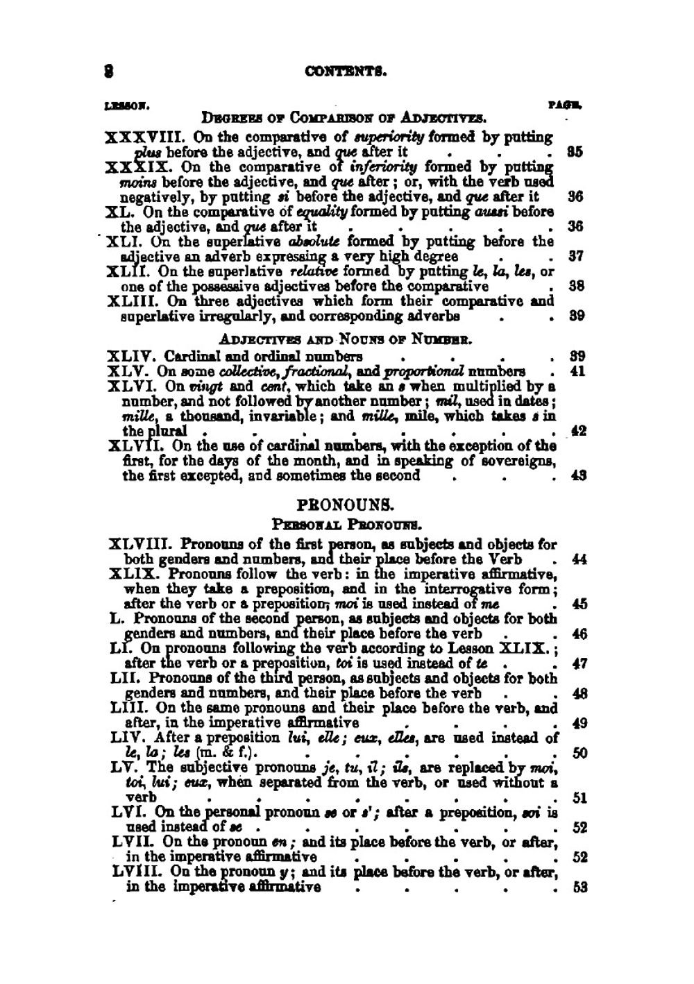 First French class book, or, A practical and easy method of learning the French language. With Key | Jules Caron